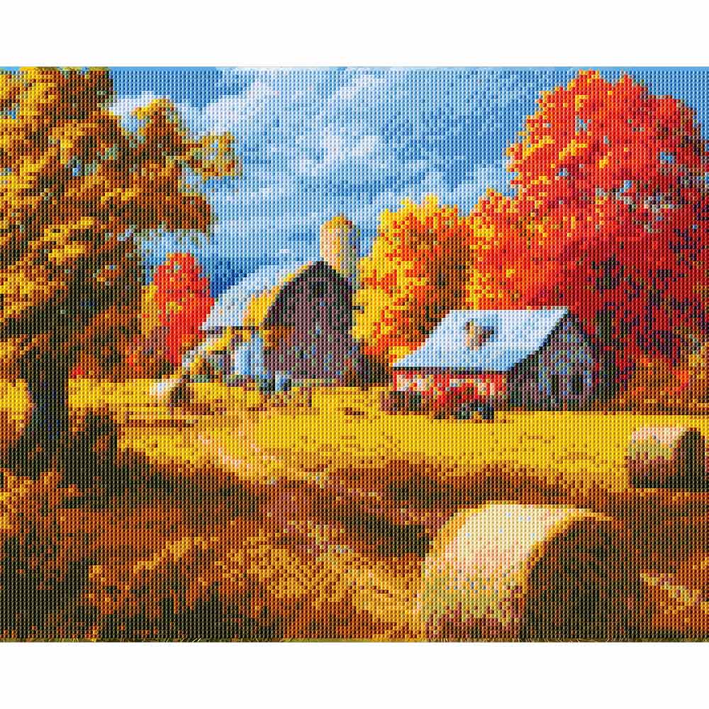 Diamond Painting Kits 15.7" x 19.6" (40 x 50cm) Autumn in the Countryside - Diamond Painting Kit