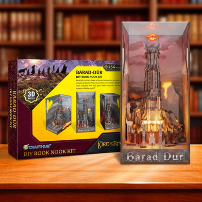 Book Nook Kits Great Hall: 534 Pieces - Hogwarts Express: 344 Pieces - Barad Dur: 254 Pieces 3-Pack DIY Book Nook Kit Set: Harry Potter The Great Hall, Hogwarts Express Station, The Lord of the Rings: Barad Dur -