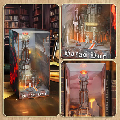 Book Nook Kits 254 Pieces | 17.8×12×24.5 cm (7.0" × 4.7" × 9.6") Barad Dur - DIY Book Nook Kit