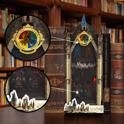 Book Nook Kits 534 Pieces | 7.6" x 4.3" x 10.6" The Great Hall - DIY Book Nook Kit