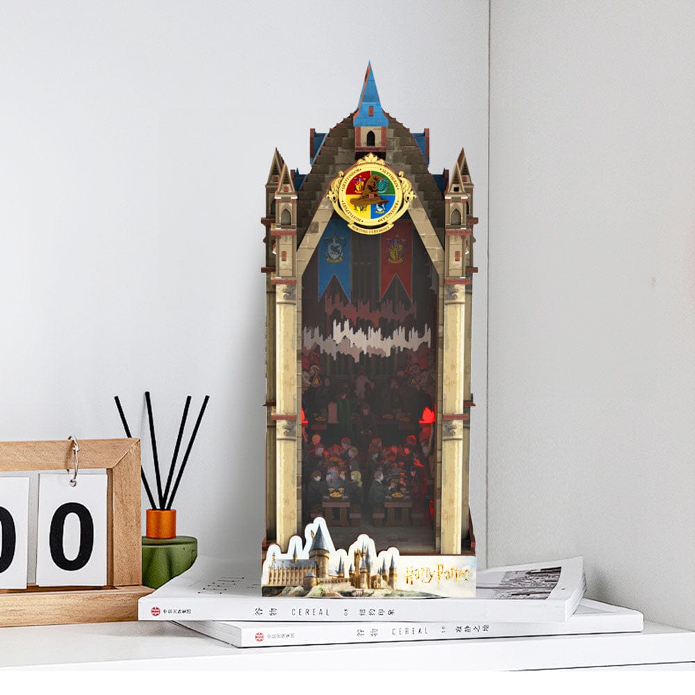 Book Nook Kits 534 Pieces | 7.6" x 4.3" x 10.6" The Great Hall - DIY Book Nook Kit