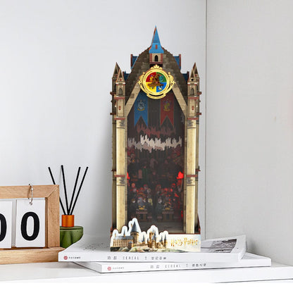 Book Nook Kits 534 Pieces | 7.6" x 4.3" x 10.6" The Great Hall - DIY Book Nook Kit
