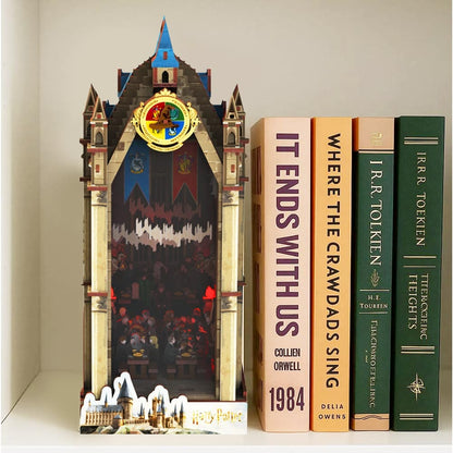 Book Nook Kits 534 Pieces | 7.6" x 4.3" x 10.6" The Great Hall - DIY Book Nook Kit