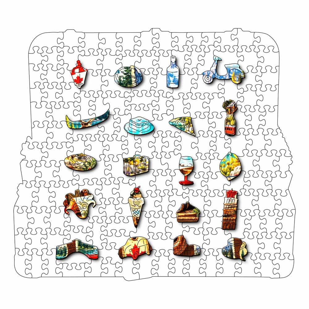 Animal Jigsaw Puzzle > Wooden Jigsaw Puzzle > Jigsaw Puzzle Banff Travel Case - Wooden Jigsaw Puzzle