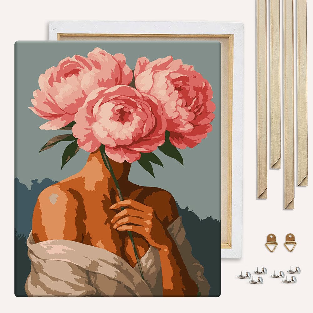Painting By Numbers Kits With DIY Wood Frame Blossom Veil - Paint By Numbers Kit