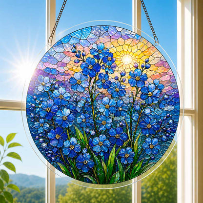 Acrylic Jigsaw Puzzle Blue Blossoms - Acrylic Jigsaw Puzzle