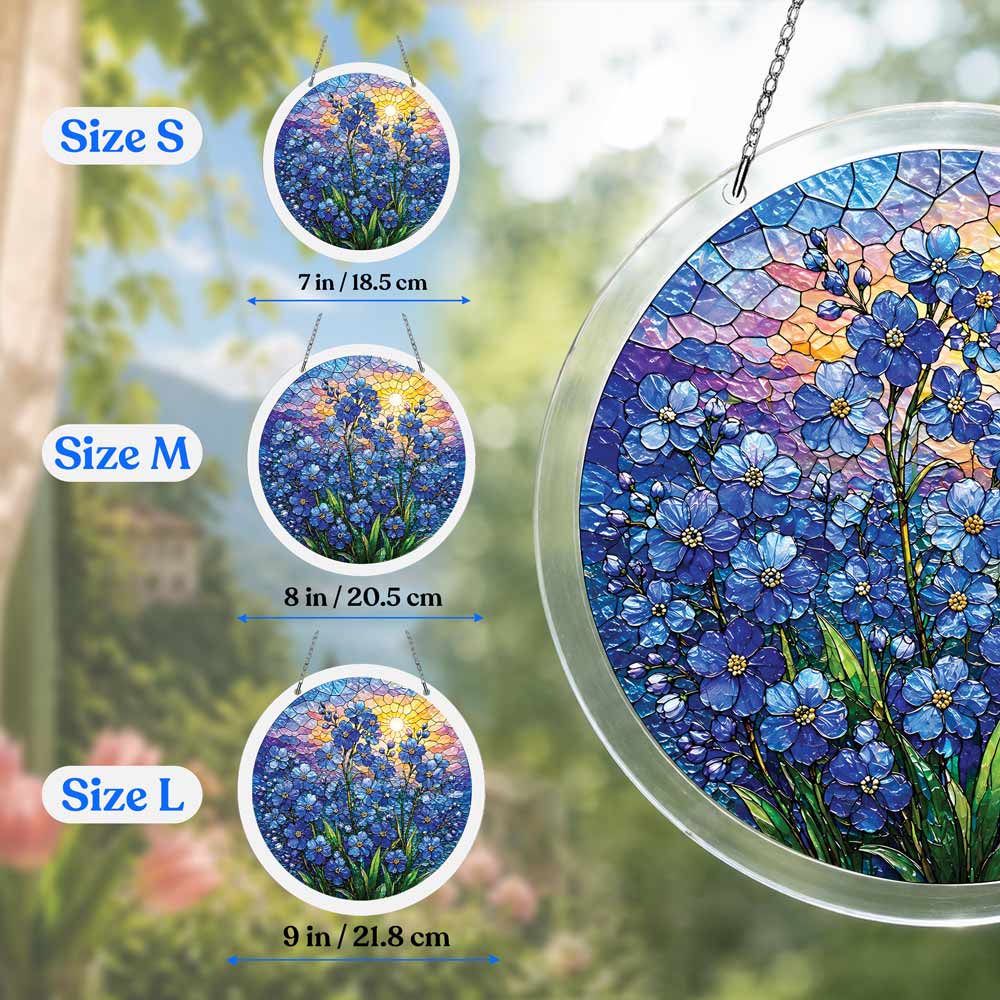 Acrylic Jigsaw Puzzle Blue Blossoms - Acrylic Jigsaw Puzzle