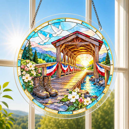 Acrylic Jigsaw Puzzle Acrylic Jigsaw Puzzle Suncatcher - Bridge of Honor