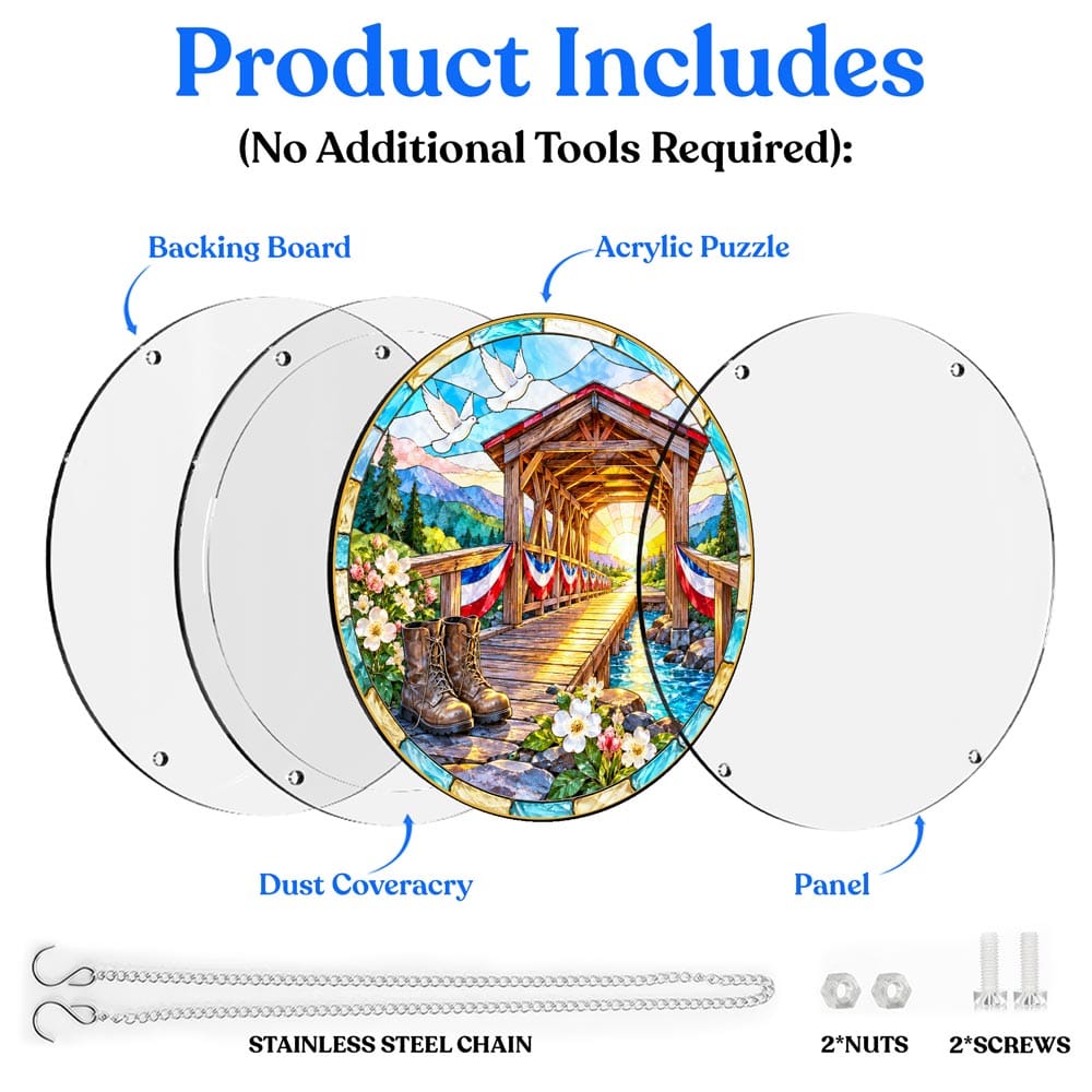 Acrylic Jigsaw Puzzle Acrylic Jigsaw Puzzle Suncatcher - Bridge of Honor