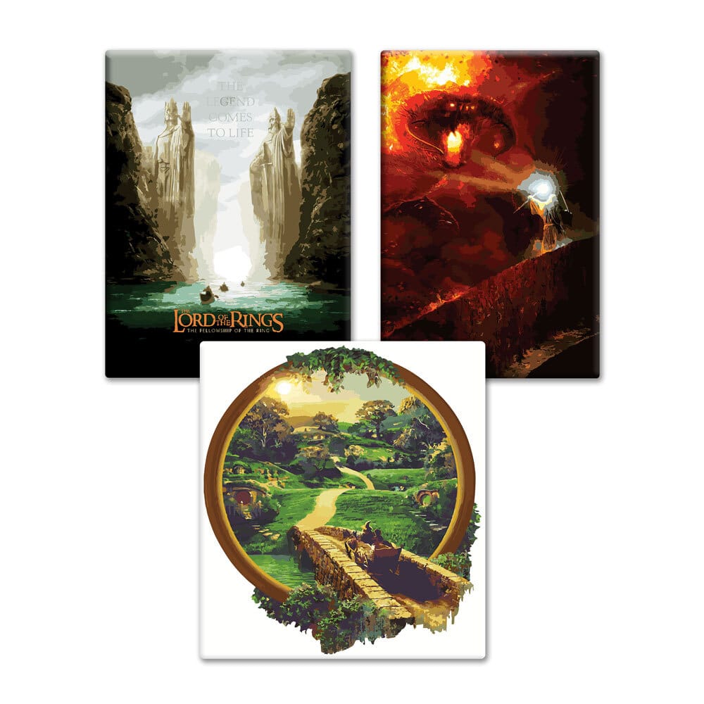 Painting By Numbers Kits 15.7" x 23.6" (40x60cm) 3-Pack The Lord of The Rings™ Paint By Numbers Kit Set