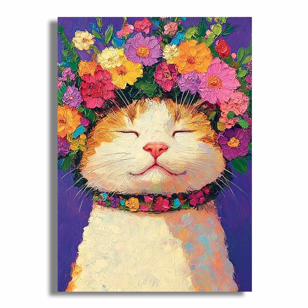 Wooden Jigsaw Puzzles Blossom Cat - Jigsaw Puzzle