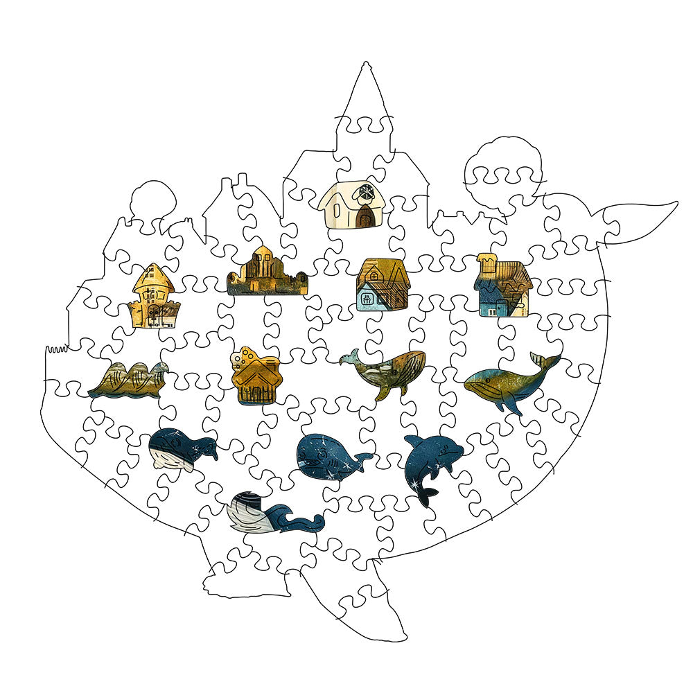 Whale Village - Jigsaw Puzzle