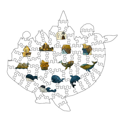 Whale Village - Jigsaw Puzzle