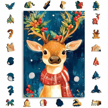 Winter Deer - Jigsaw Puzzle