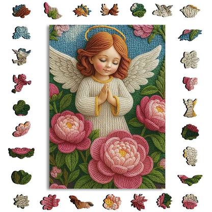 Wooden Jigsaw Puzzles A5 Angel’s Prayer - Jigsaw Puzzle