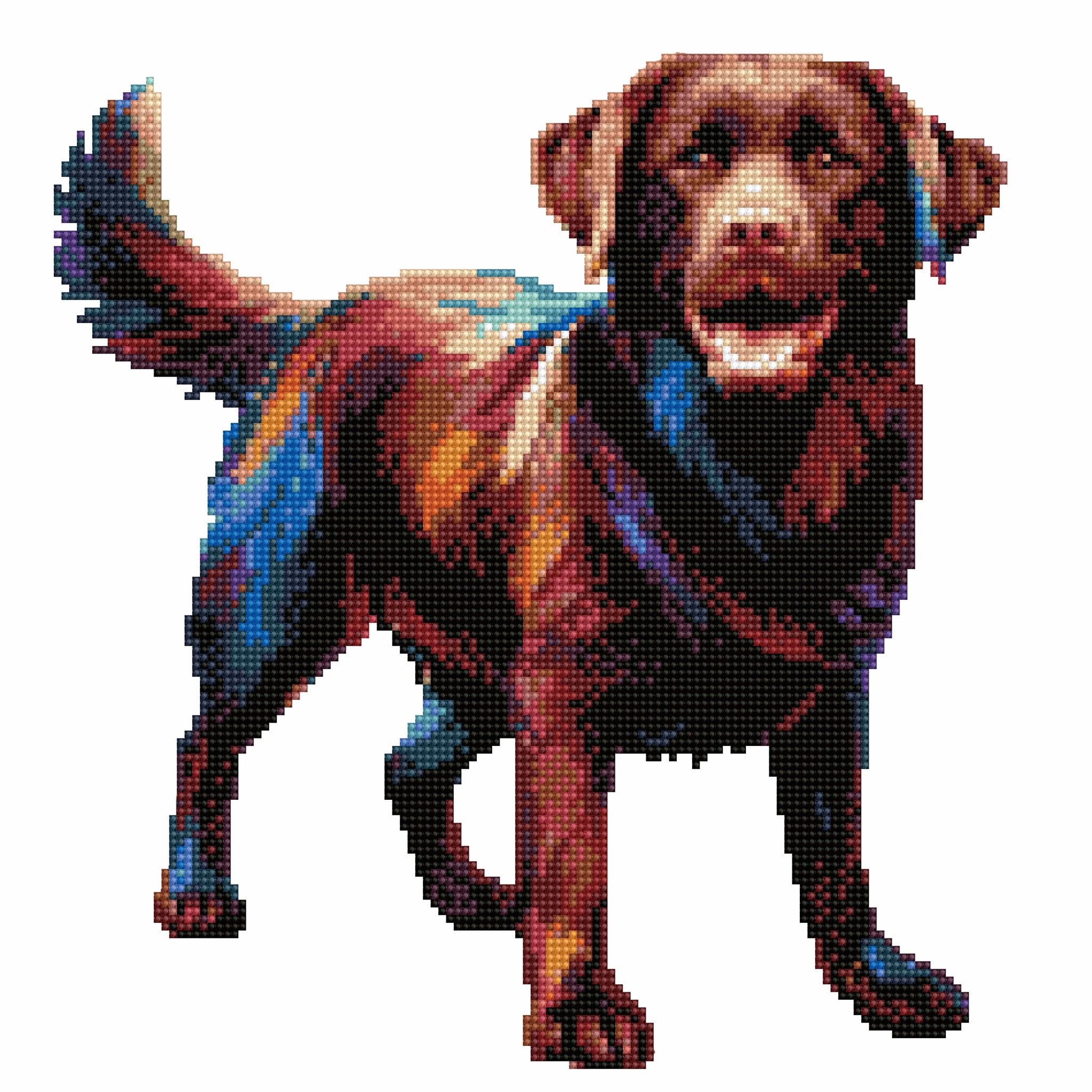 Chocolate Labrador Retriever Dog Diamond Painting Kit