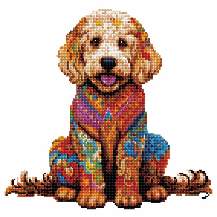 Golden Doodle Dog - Diamond Painting Kit