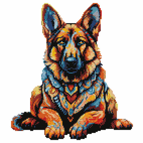 German Shepherd Dog - Diamond Painting Kit