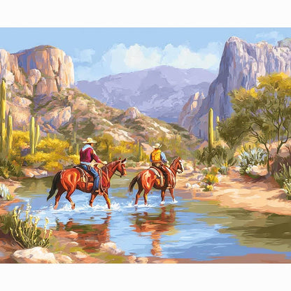 Diamond Painting Kits 15.7" x 19.6" (40 x 50cm) Canyon Riders - Diamond Painting Kit