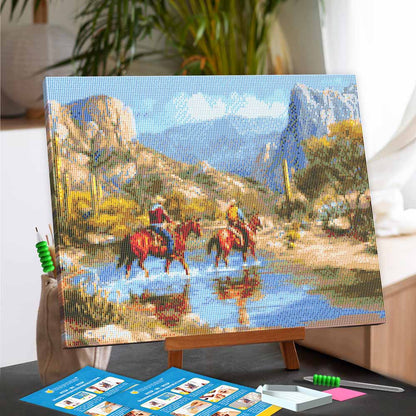 Diamond Painting Kits 15.7" x 19.6" (40 x 50cm) Canyon Riders - Diamond Painting Kit
