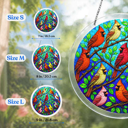 Acrylic Jigsaw Puzzle Acrylic Jigsaw Puzzle Suncatcher - Cardinal Chorus