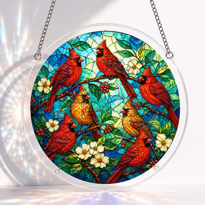 Acrylic Jigsaw Puzzle Acrylic Jigsaw Puzzle Suncatcher - Cardinal Garden