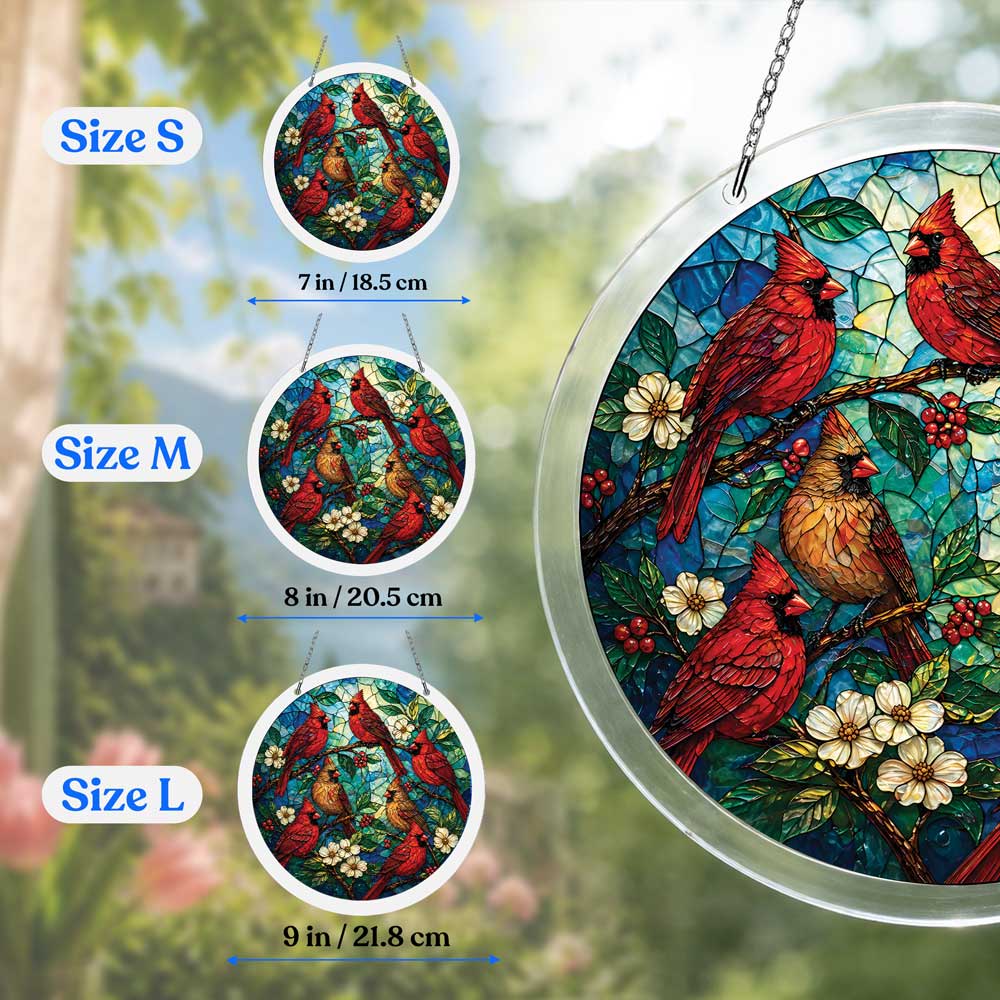 Acrylic Jigsaw Puzzle Cardinal Garden - Acrylic Jigsaw Puzzle