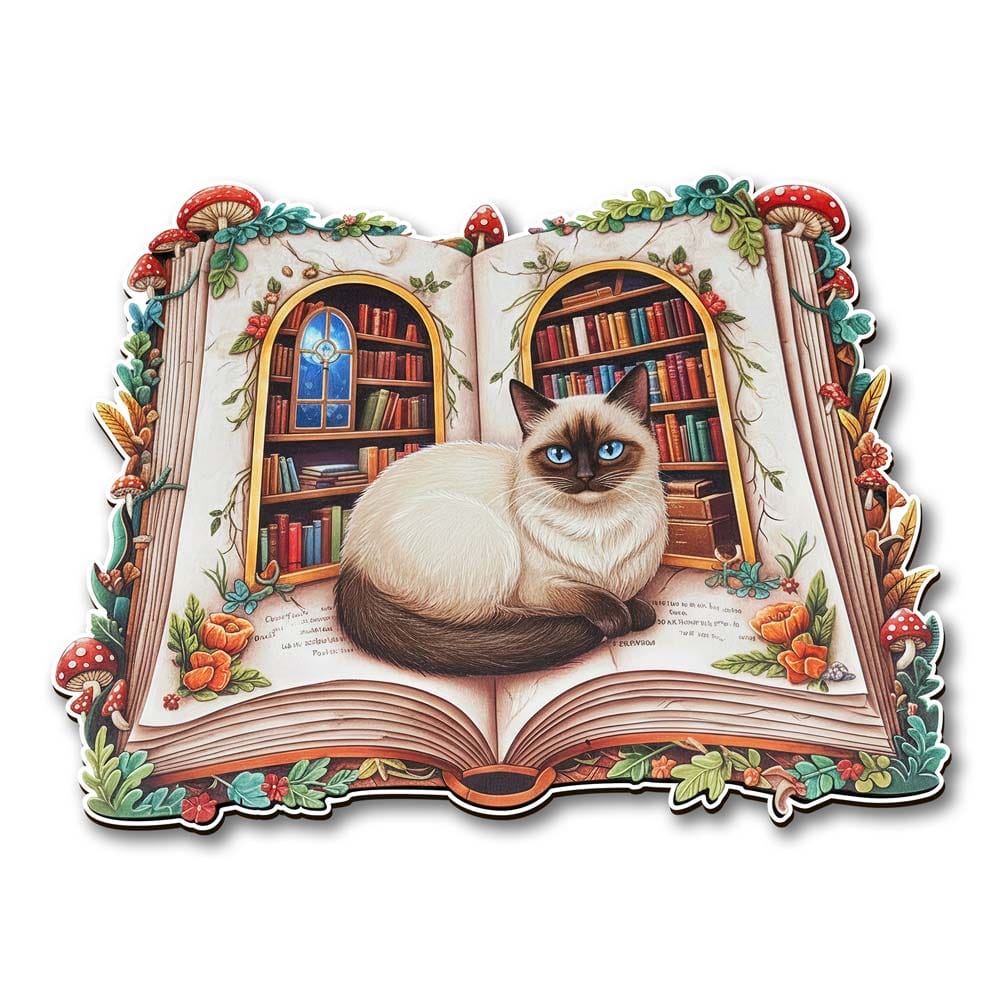 Wooden Jigsaw Puzzles Library Cat - Wooden Jigsaw Puzzle