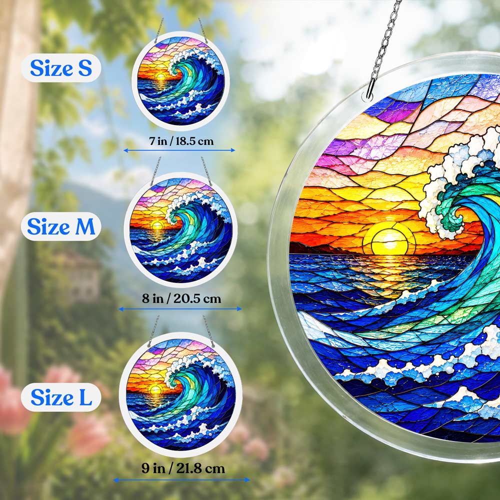 Acrylic Jigsaw Puzzle Acrylic Jigsaw Puzzle Suncatcher - Coastal Wave