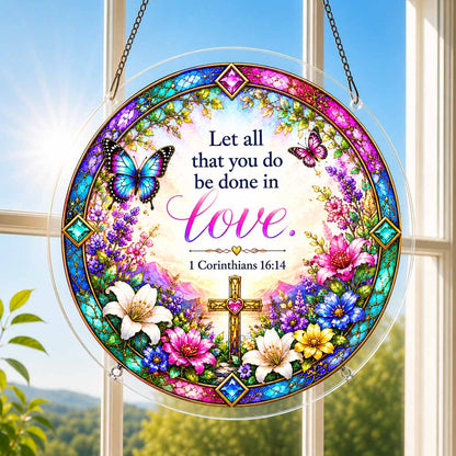 Animal Jigsaw Puzzle > Wooden Jigsaw Puzzle > Jigsaw Puzzle Acrylic Jigsaw Puzzle Suncatcher - Corinthians 14:16