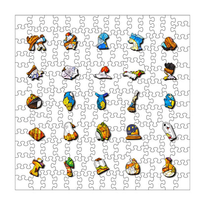 Wooden Jigsaw Puzzles Cozy Ghosts - Jigsaw Puzzle