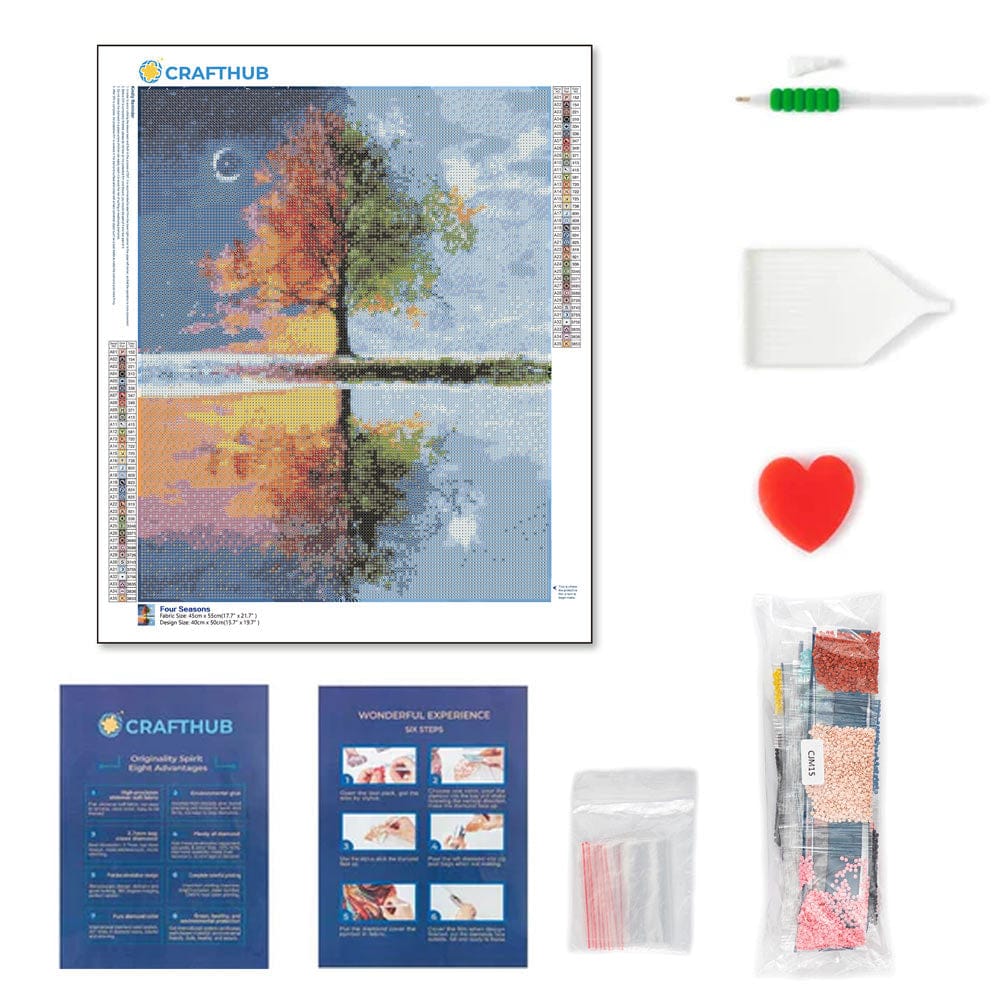 Diamond Painting Kits 15.7" x 19.6" (40 x 50cm) Autumn in the Countryside - Diamond Painting Kit