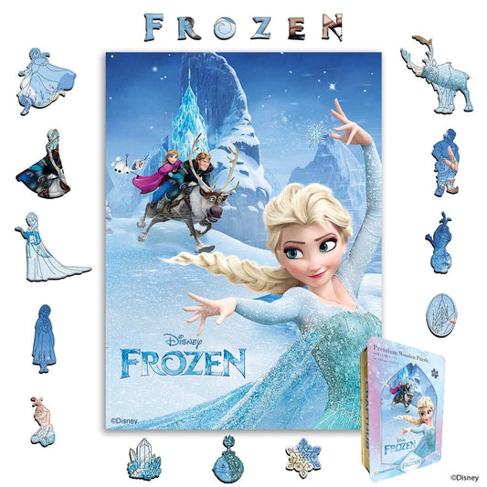 Wooden Jigsaw Puzzles A4 + Wooden Gift Box Frozen – Wooden Jigsaw Puzzle