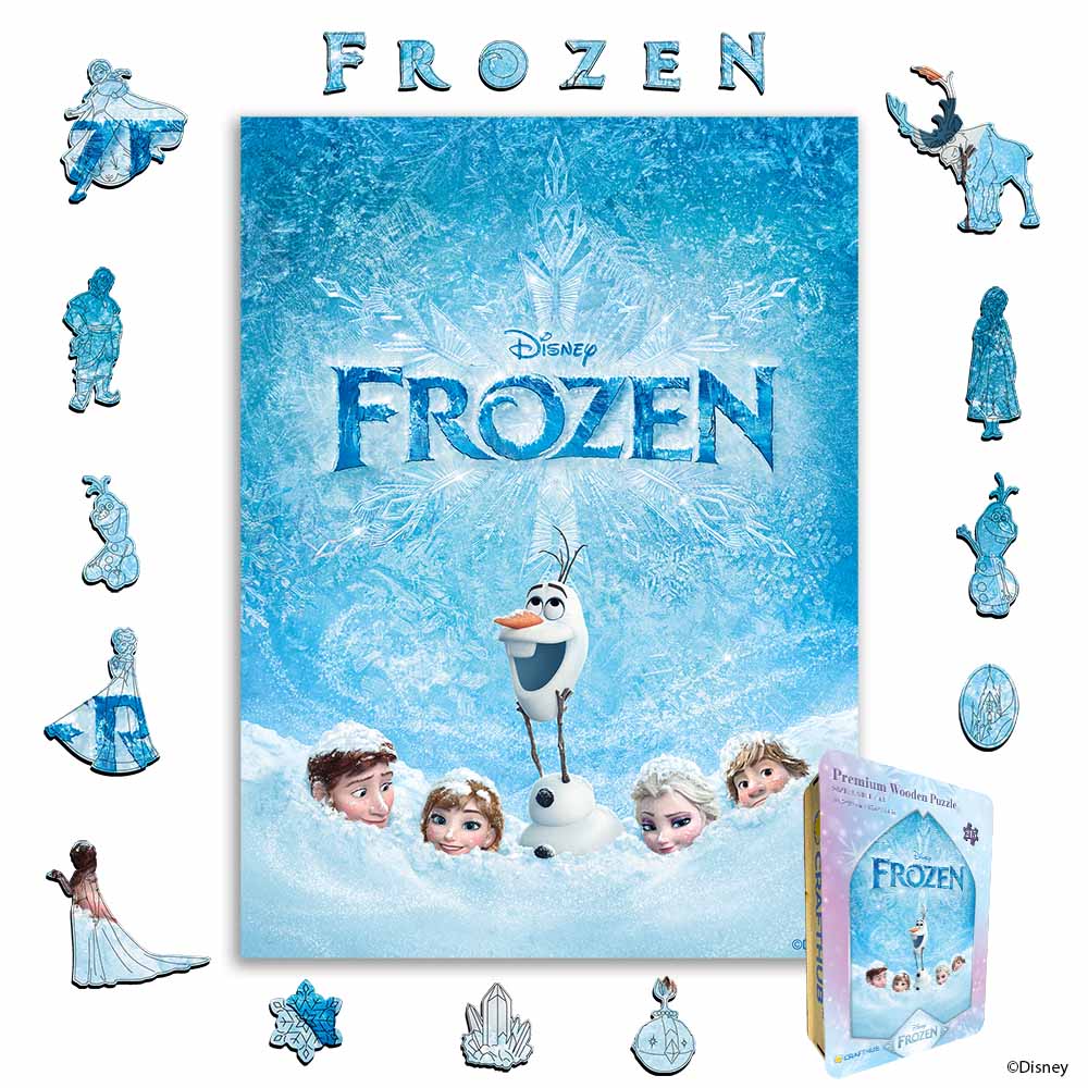 Wooden Jigsaw Puzzles A4 + Wooden Gift Box Snowy Friends – Wooden Jigsaw Puzzle