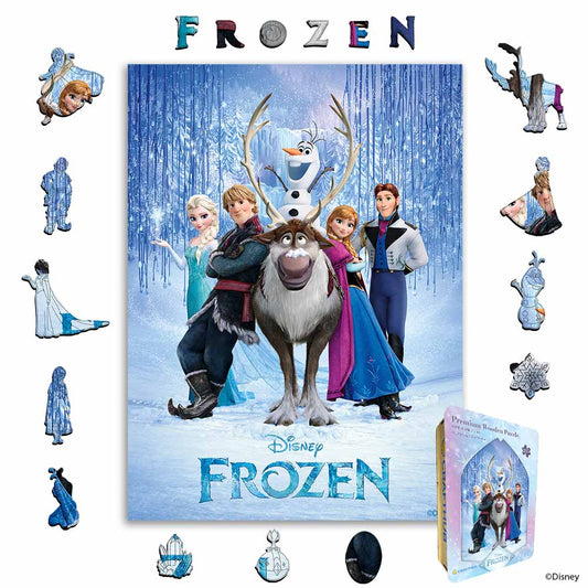 Wooden Jigsaw Puzzles A4 + Wooden Gift Box Frozen Journey – Wooden Jigsaw Puzzle