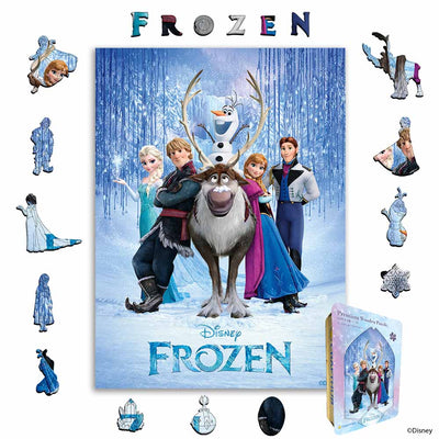 Wooden Jigsaw Puzzles A4 + Wooden Gift Box Frozen Journey – Wooden Jigsaw Puzzle