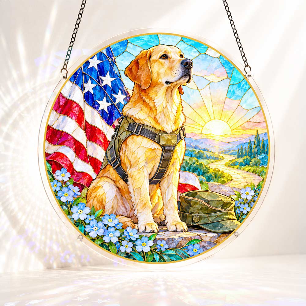 Acrylic Jigsaw Puzzle S - (7 inch) Acrylic Jigsaw Puzzle Suncatcher - Faithful Partner