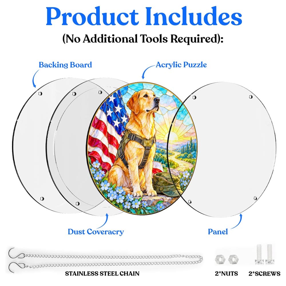 Acrylic Jigsaw Puzzle Acrylic Jigsaw Puzzle Suncatcher - Faithful Partner