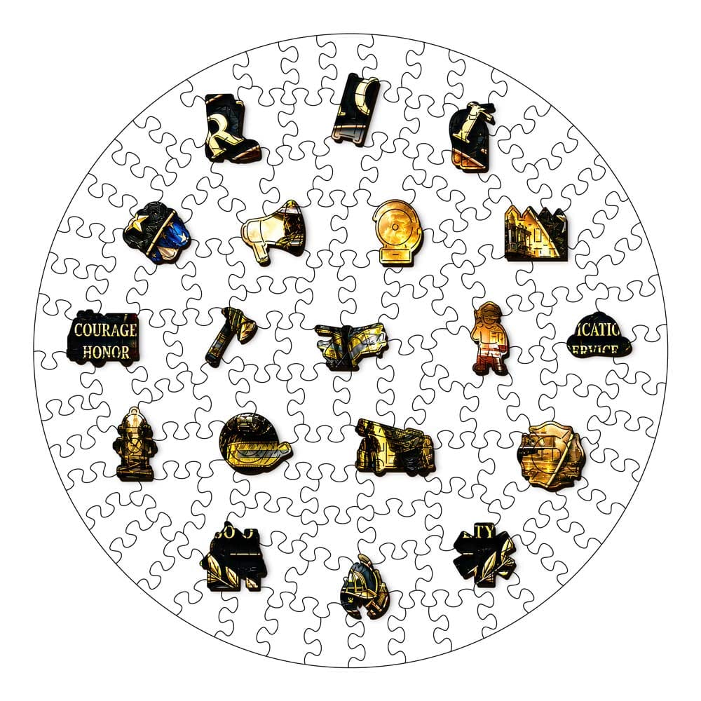 Animal Jigsaw Puzzle > Wooden Jigsaw Puzzle > Jigsaw Puzzle Firefighter Hero - Wooden Jigsaw Puzzle