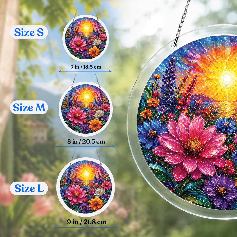 Acrylic Jigsaw Puzzle Floral Glow - Acrylic Jigsaw Puzzle