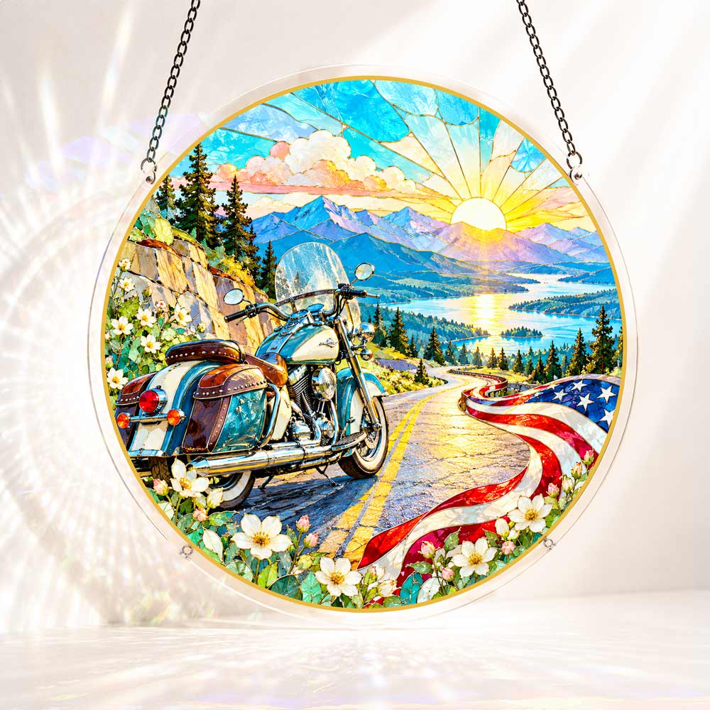 Acrylic Jigsaw Puzzle S - (7 inch) Acrylic Jigsaw Puzzle Suncatcher - Freedom Road