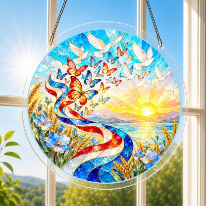 Acrylic Jigsaw Puzzle Acrylic Jigsaw Puzzle Suncatcher - Freedom Takes Flight