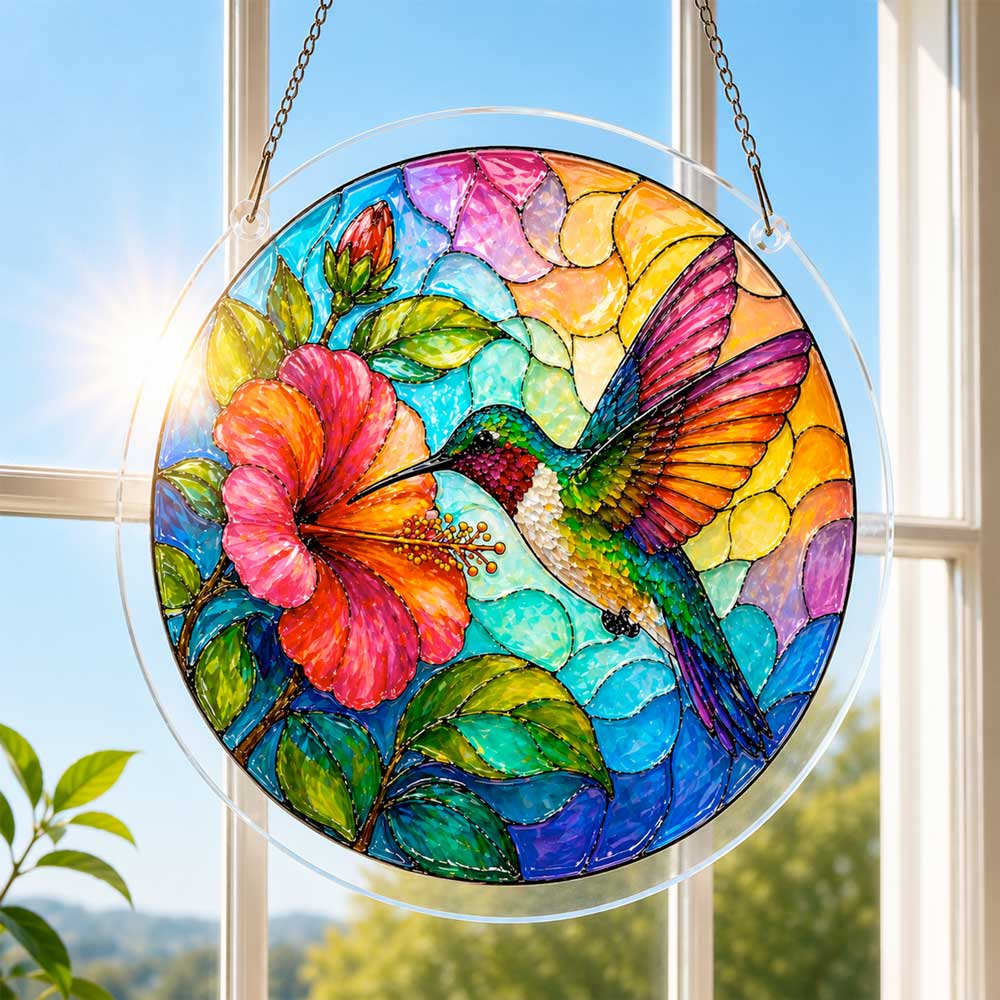 Acrylic Jigsaw Puzzle Garden Hummingbird - Acrylic Jigsaw Puzzle