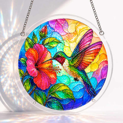 Acrylic Jigsaw Puzzle Acrylic Jigsaw Puzzle Suncatcher - Garden Hummingbird