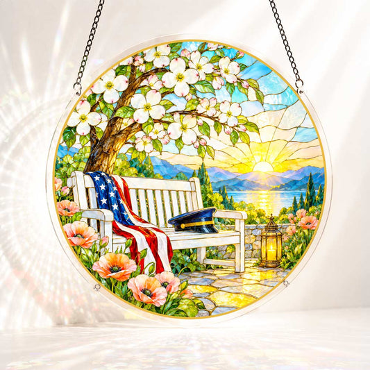 Acrylic Jigsaw Puzzle S - (7 inch) Acrylic Jigsaw Puzzle Suncatcher - Garden of Remembrance