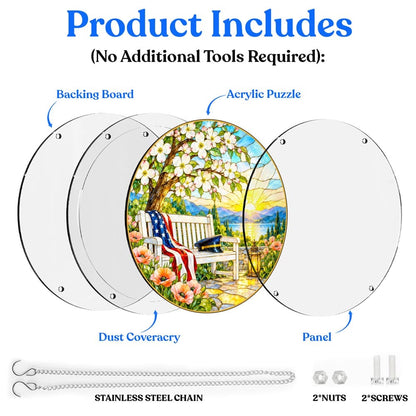 Acrylic Jigsaw Puzzle Acrylic Jigsaw Puzzle Suncatcher - Garden of Remembrance