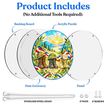 Acrylic Jigsaw Puzzle Acrylic Jigsaw Puzzle Suncatcher - Generations of Service
