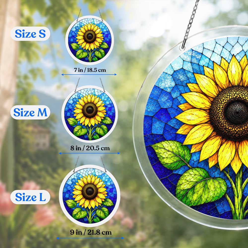 Acrylic Jigsaw Puzzle Acrylic Jigsaw Puzzle Suncatcher - Golden Sunflower