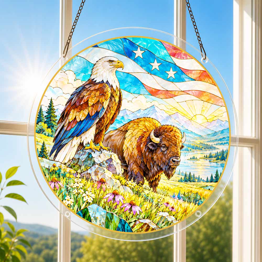 Acrylic Jigsaw Puzzle Acrylic Jigsaw Puzzle Suncatcher - Guardians of Freedom