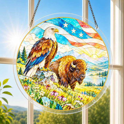 Acrylic Jigsaw Puzzle Acrylic Jigsaw Puzzle Suncatcher - Guardians of Freedom